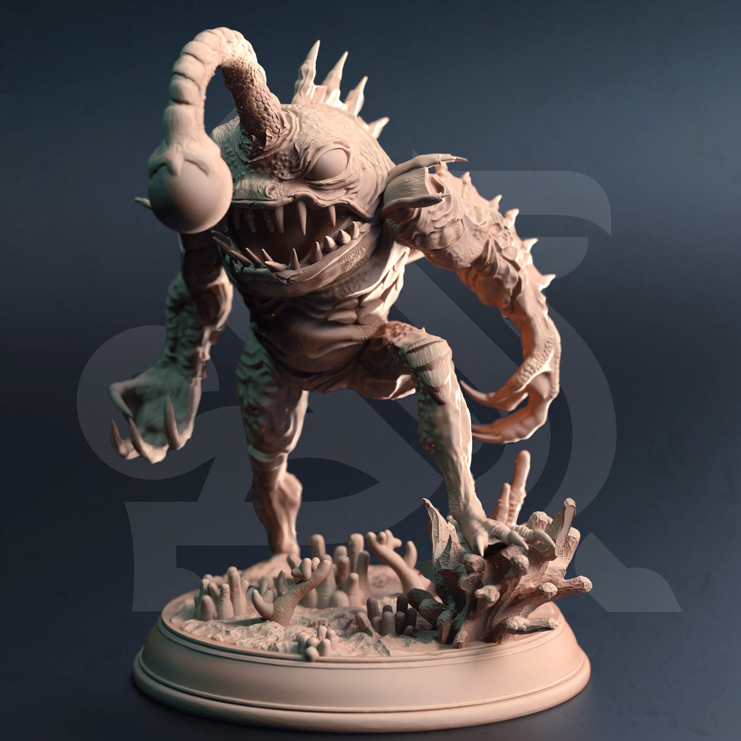 Alpha Angler Fish Abomination Giga Gluglin Figure 12k + Base Print 3D RPG Miniature Gift Idea mini | Dungeons & Dragons | Tabletop  DM Stash