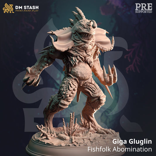 Alpha Angler Fish Abomination Giga Gluglin Figure 12k + Base Print 3D RPG Miniature Gift Idea mini | Dungeons & Dragons | Tabletop  DM Stash