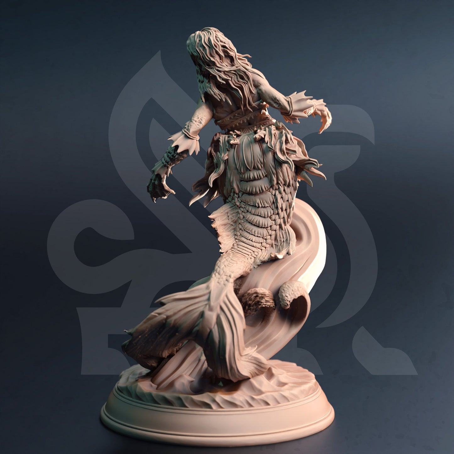 Deep Sea Sirens - Dyriani Figure 12k + Base Print 3D RPG Miniature Gift Idea mini | Dungeons & Dragons | Tabletop | DM Stash