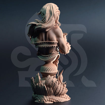 BUST - Deep Sea Siren - Dyriani - 120mm tall - figure print 3d 12k miniature Gift Idea | Dungeons and Dragons |Tabletop DM Stash