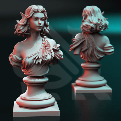 BUST Cesedra - 120mm tall - Angel of Love - figure print 3d 12k miniature Gift Idea | Dungeons and Dragons | Tabletop | DM Stash