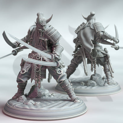 Owaranai Oni - Samurai The Endless Demon 12k Figure + base print 3d RPG miniature Gift Idea mini | Dungeons & Dragons | Tabletop | DM Stash