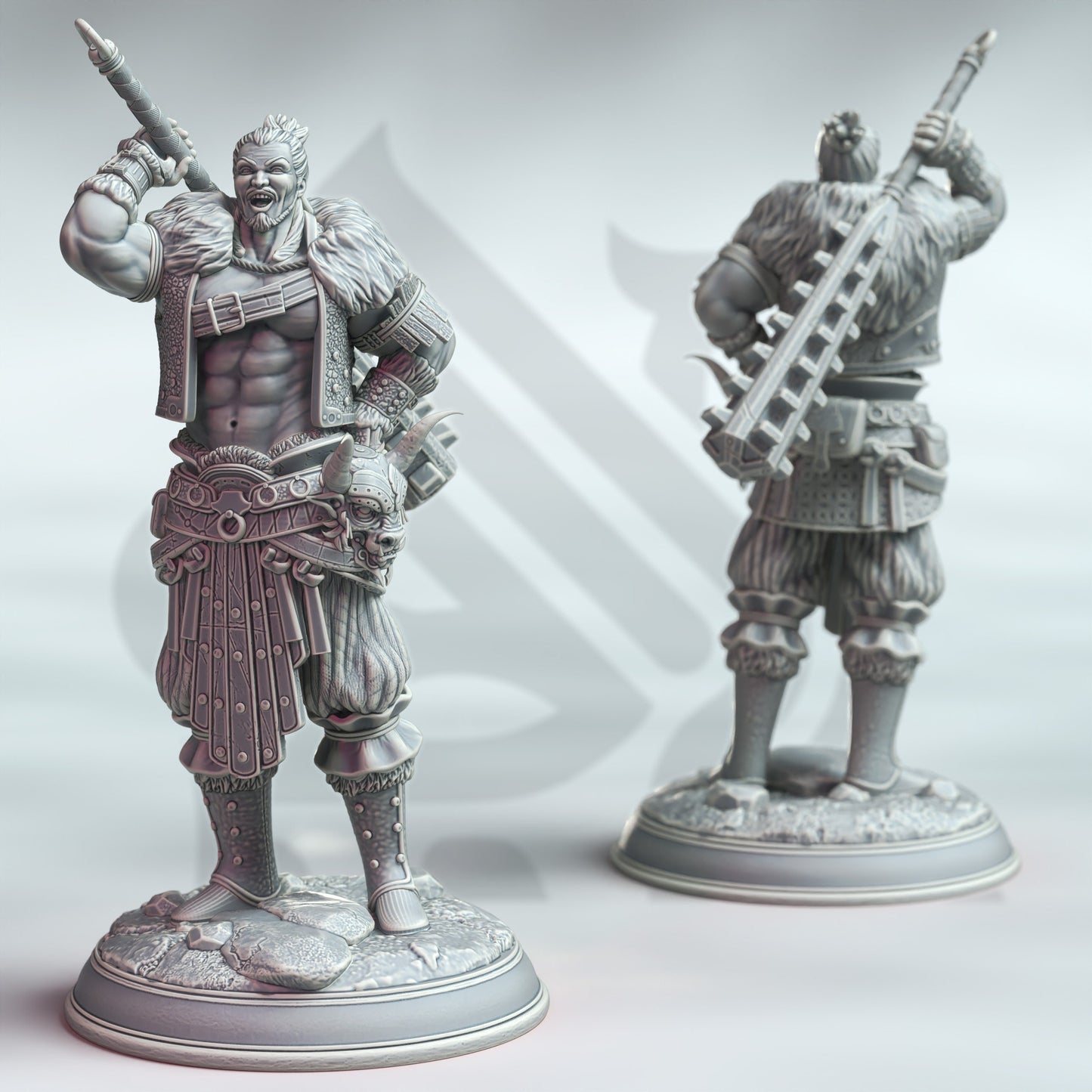 Daisuke Ushio - Samurai of the Ox Minotaur Figure 12k + Base Print 3D RPG Miniature Gift Idea mini | Dungeons & Dragons | Tabletop |DM Stash