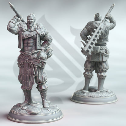 Daisuke Ushio - Samurai of the Ox Minotaur Figure 12k + Base Print 3D RPG Miniature Gift Idea mini | Dungeons & Dragons | Tabletop |DM Stash