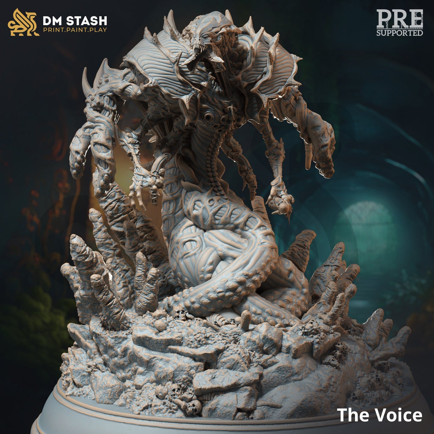 Eldritch Abomination - The Voice Figure + Base print 3d 12k dnd miniature Gift Idea mini | Dungeons & Dragons | Tabletop | DM Stash