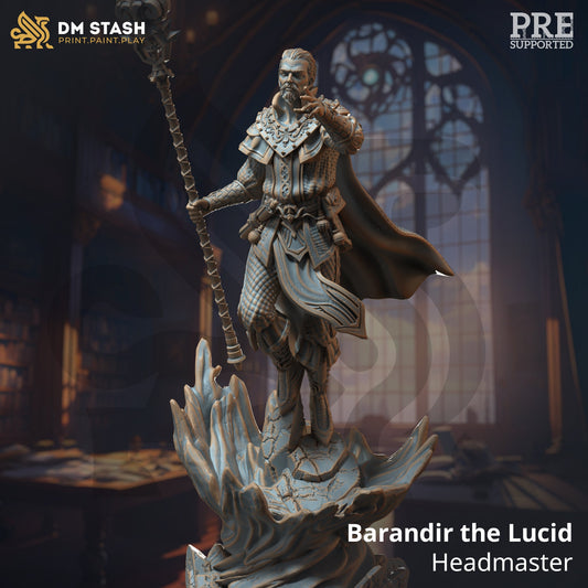 Master Sorcerer - Barandir the Lucid Figure + Base print 3d 12k dnd miniature Gift Idea mini | Dungeons & Dragons | Tabletop | DM Stash