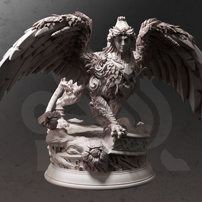 Ancient Sphinx - Tizariel Large Figure + Base print 3d 12k dnd miniature Gift Idea mini | Dungeons & Dragons | Tabletop | DM Stash