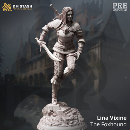 Young Master Bloodhunter - Lina Vixine Figure + Base print 3d 12k dnd miniature Gift Idea mini | Dungeons & Dragons | Tabletop | DM Stash