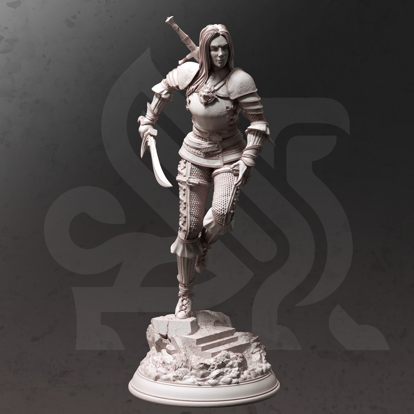 Young Master Bloodhunter - Lina Vixine Figure + Base print 3d 12k dnd miniature Gift Idea mini | Dungeons & Dragons | Tabletop | DM Stash