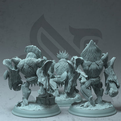 Trio of Treant Saplings - Volys Figure + Base print 3d 12k dnd miniature Gift Idea mini | Dungeons & Dragons | Tabletop | DM Stash