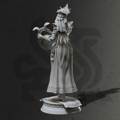 Lunar Goddess - Glanbeli Woman Figure + Base print 3d 12k dnd miniature Gift Idea mini | Dungeons & Dragons | Tabletop | DM Stash