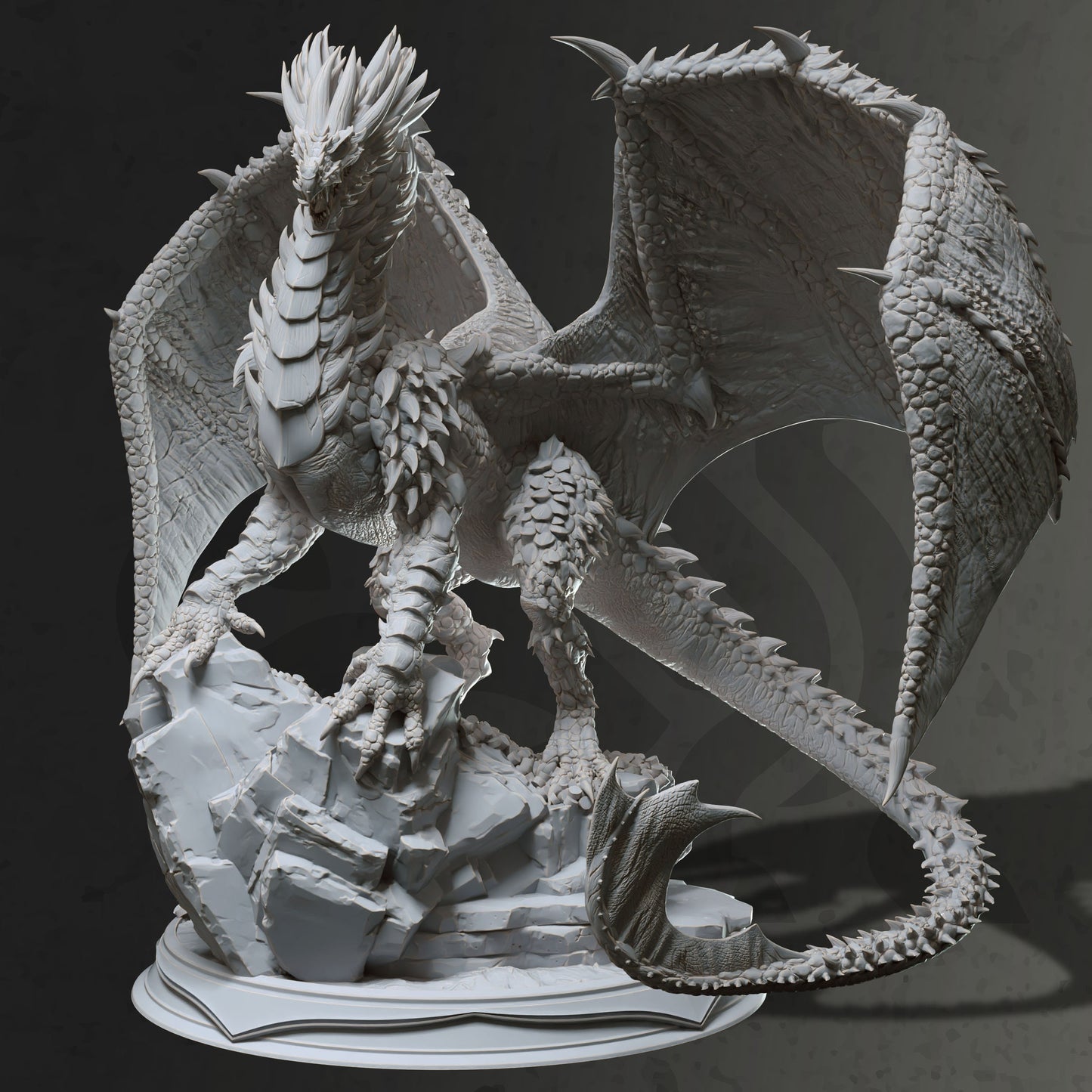 Ancient Bronze Dragon - Brazatul GIGANT Figure + Base print 3d 12k dnd miniature Gift Idea mini | Dungeons & Dragons | Tabletop | DM Stash