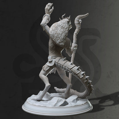 Kobold Shaman - Bobodobo Lizzard Figure + Base print 3d 12k dnd miniature Gift Idea mini | Dungeons & Dragons | Tabletop | DM Stash