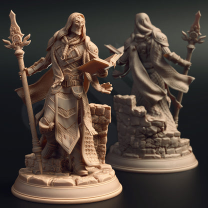 Warforged Wizard - Sintrius Gulch Figure 12k + Base Print 3D RPG Miniature Gift Idea mini | Dungeons & Dragons | Tabletop | DM Stash