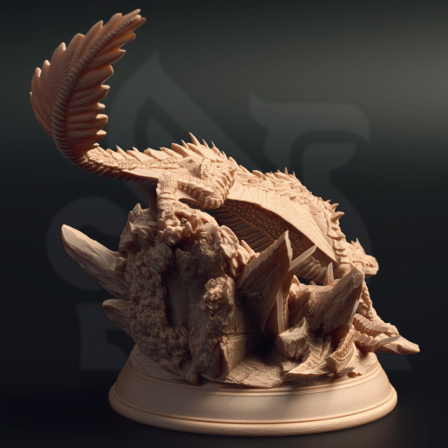 Flying Serpent - Hyatiri Creature Monster Figure 12k + Base Print 3D RPG Miniature Gift Idea mini | Dungeons & Dragons | Tabletop | DM Stash