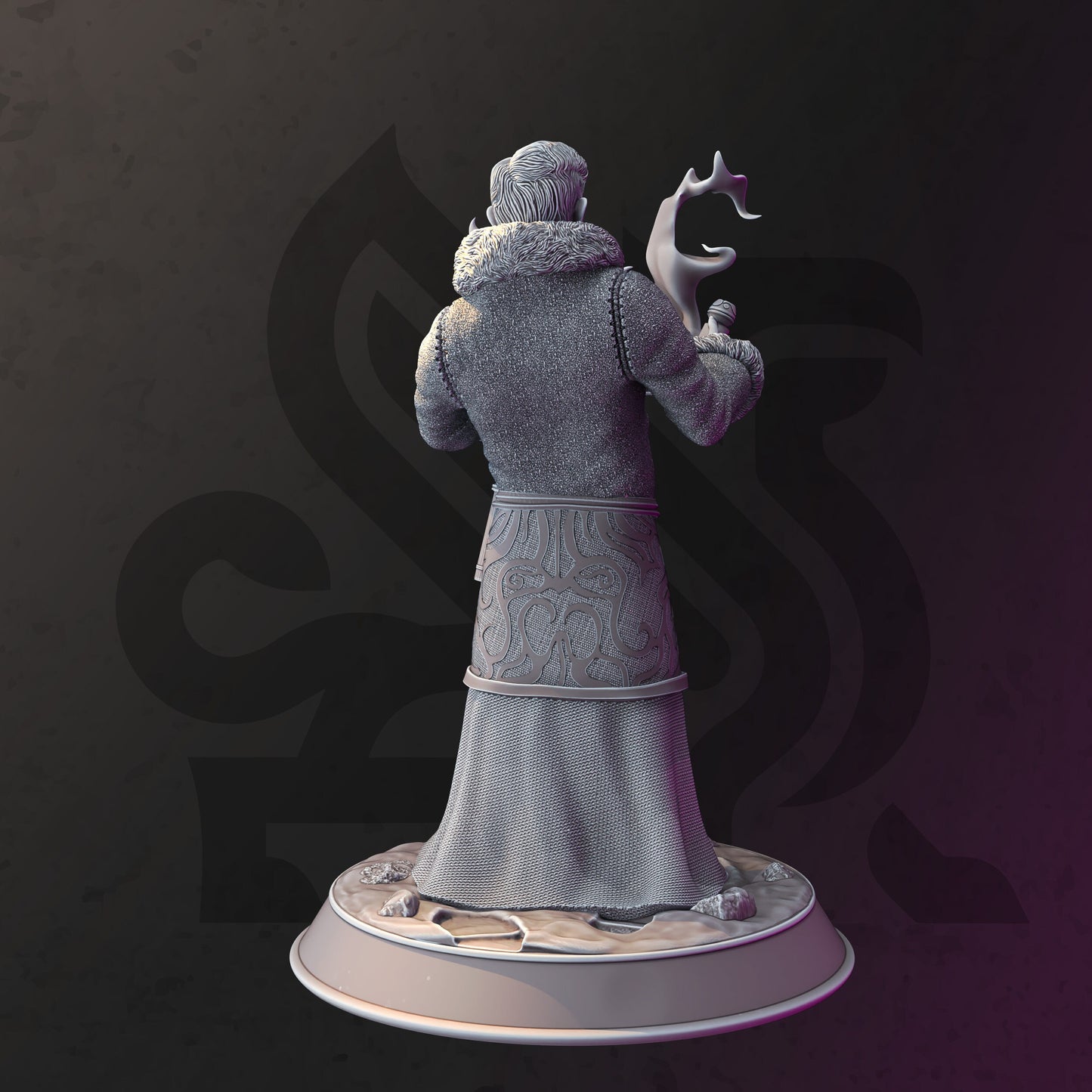 Halfling Snow Cleric - Darius Burrows Figure + Base print 3d 12k dnd miniature Gift Idea mini | Dungeons & Dragons | Tabletop | DM Stash