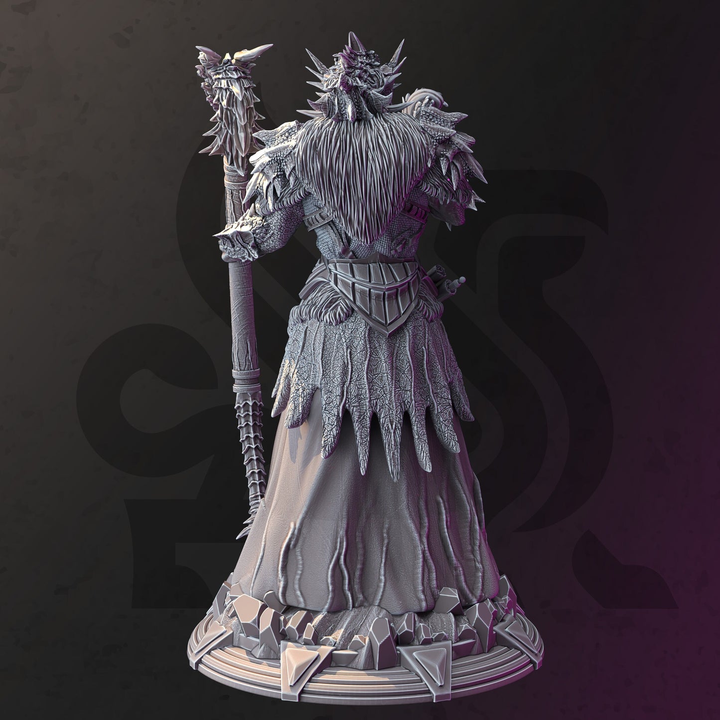 Dragonborn Wild Sorcerer - Artizak Figure + Base print 3d 12k dnd miniature Gift Idea mini | Dungeons & Dragons | Tabletop | DM Stash