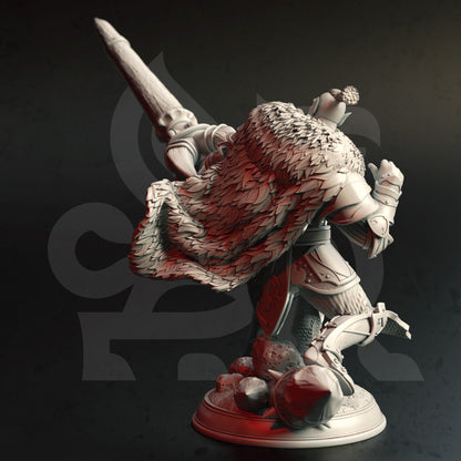 Orc Grand Knight Lancer - Vastergotten Figure 12k + Base Print 3D RPG Miniature Gift Idea mini | Dungeons & Dragons | Tabletop | DM Stash