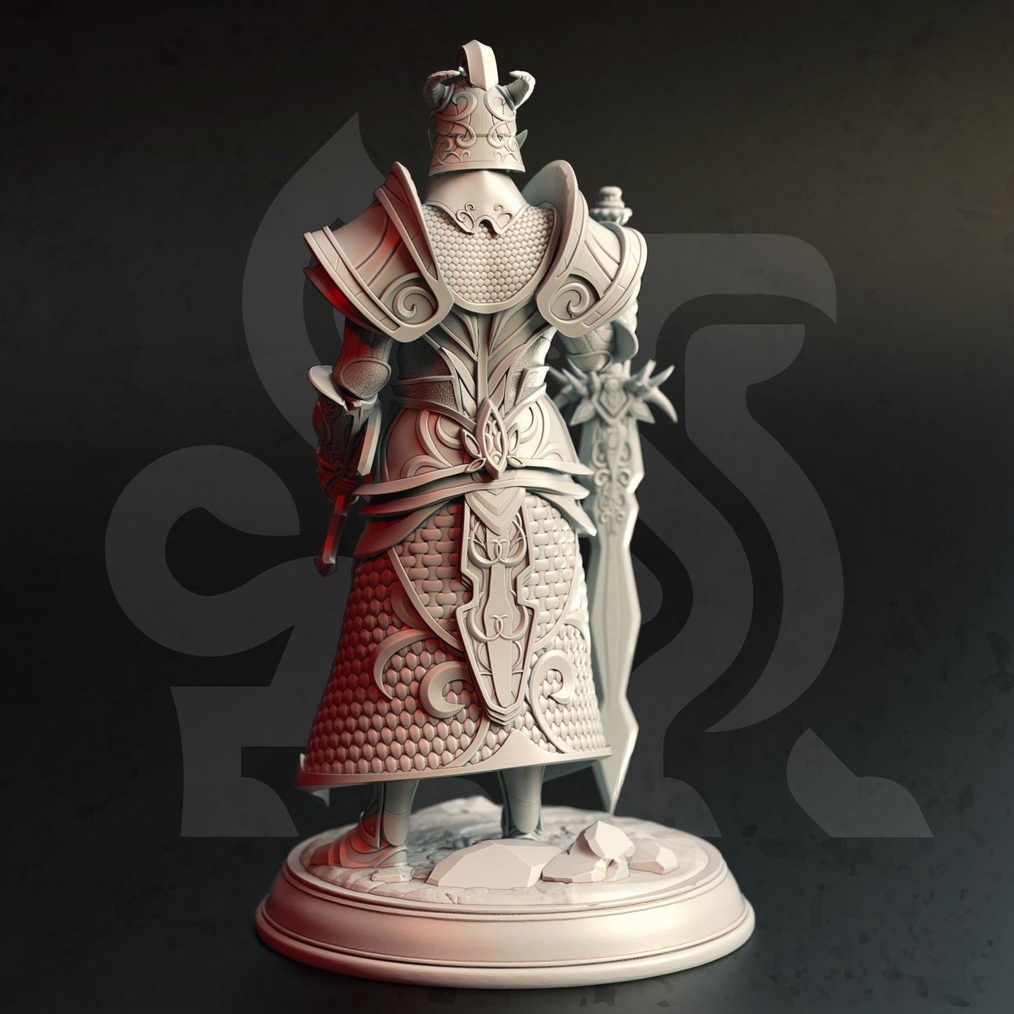 High Elven Warrior King - Valius Hanar Figure 12k + Base Print 3D RPG Miniature Gift Idea mini | Dungeons & Dragons | Tabletop | DM Stash