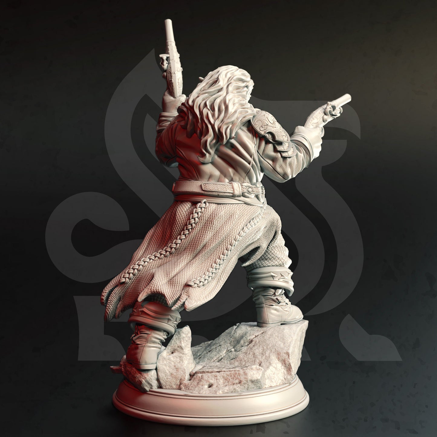 Halfling Gunslinger Dwarfy Elf - Rasmon Figure 12k + Base Print 3D RPG Miniature Gift Idea mini | Dungeons & Dragons | Tabletop | DM Stash