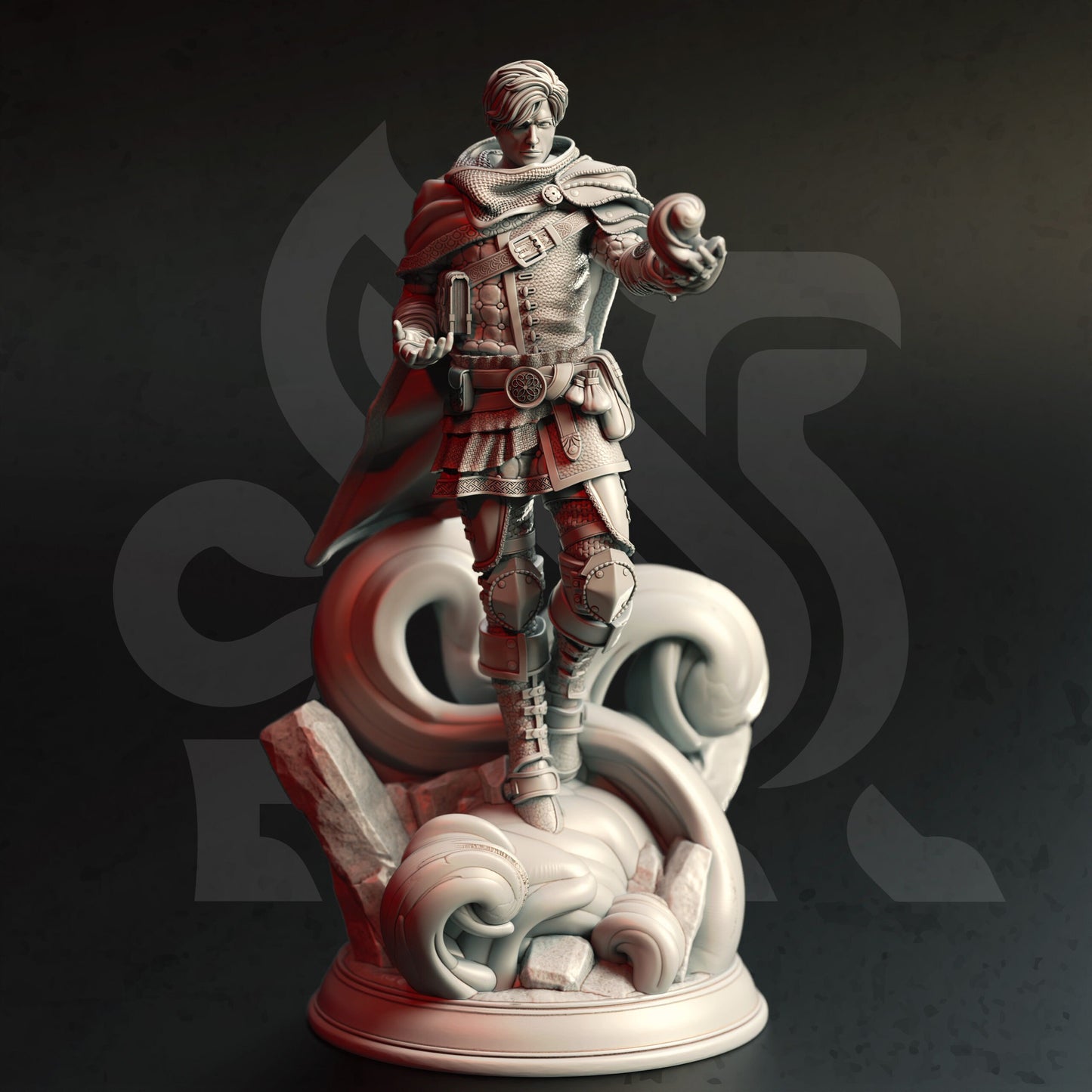 Human Psionic - Henry Dannis Figure 12k + Base Print 3D RPG Miniature Gift Idea mini | Dungeons & Dragons | Tabletop | DM Stash