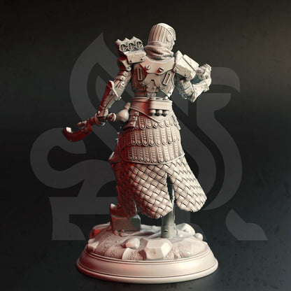 Warforged Artificer - Aeus Invictus Figure 12k + Base Print 3D RPG Miniature Gift Idea mini | Dungeons & Dragons | Tabletop | DM Stash