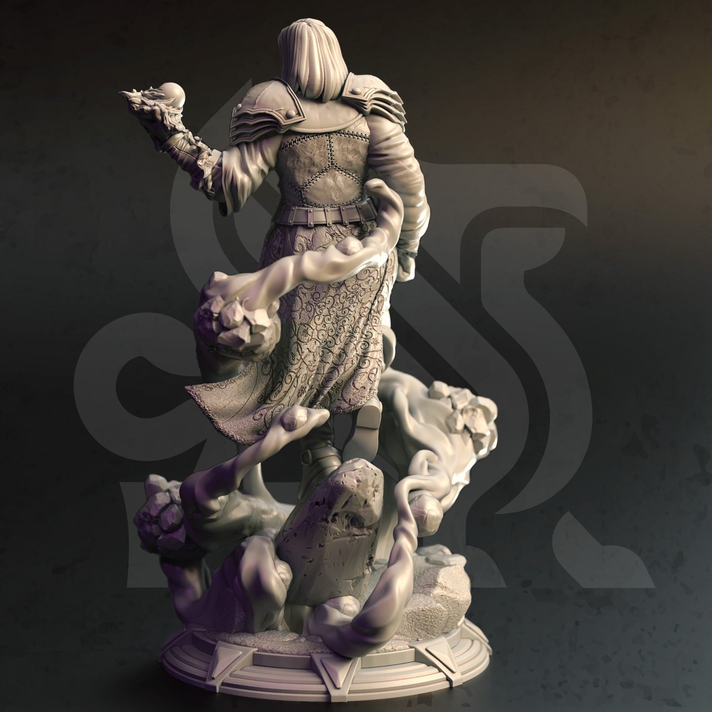 Human Invoker Mage Spell - Dorian Figure 12k + Base Print 3D RPG Miniature Gift Idea mini | Dungeons & Dragons | Tabletop | DM Stash