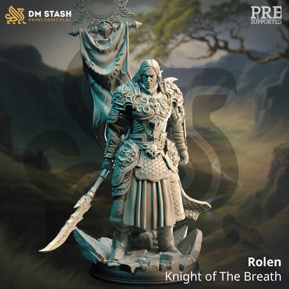 Rolen + Hippogriff Elven Eldritch Knight Figure 12k + Base Print 3D RPG Miniature Gift Idea mini | Dungeons & Dragons | Tabletop | DM Stash