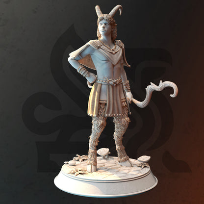 Satyr Moon Ranger - Ranacio of Havenmond Figure 12k + Base Print 3D RPG Miniature Gift Idea mini | Dungeons & Dragons | Tabletop | DM Stash