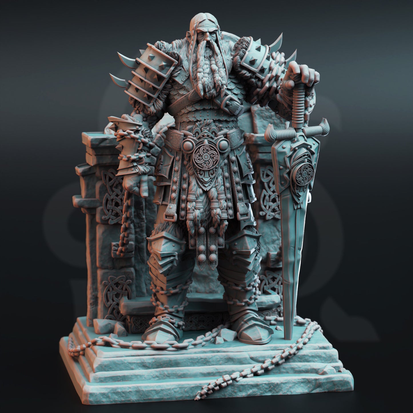 King of the Giants - Vurimandi HUGE figure with base print 3d 12k miniature Gift Idea mini | Dungeons & Dragons | Tabletop | DM Stash