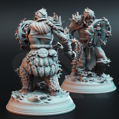 Snow Giants - Ugadrin (Trio Bundle) HUGE Figure 12k + Base Print 3D RPG Miniature Gift Idea mini | Dungeons & Dragons | Tabletop | DM Stash