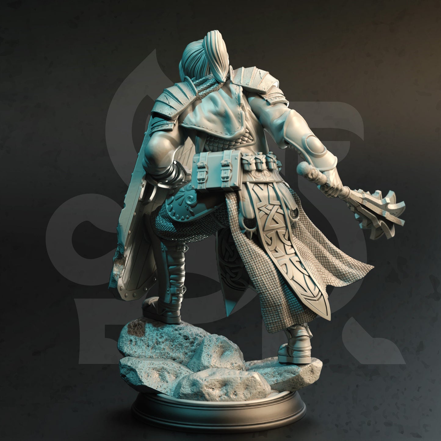 Twin Sun Clerics - Arkeus and Arkina Figure 12k + Base Print 3D RPG Miniature Gift Idea mini | Dungeons & Dragons | Tabletop | DM Stash