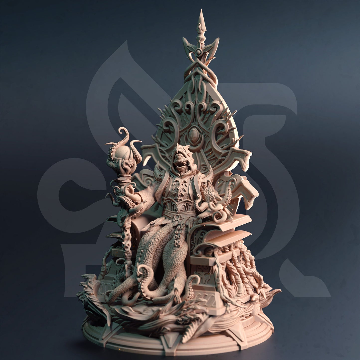 Dark Lord of the Depths - Quorenderi Figure 12k + Base Print 3D RPG Miniature Gift Idea mini | Dungeons & Dragons | Tabletop | DM Stash