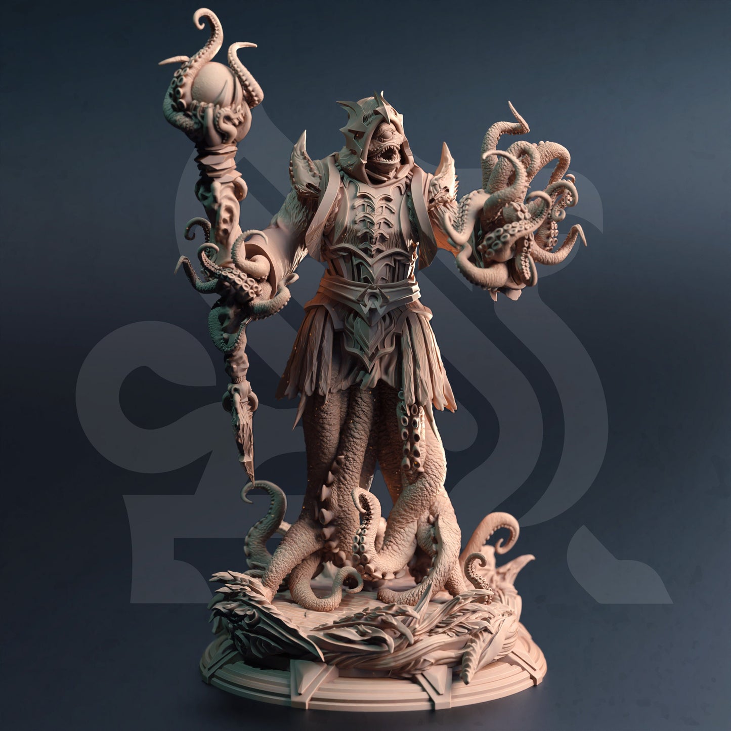 Dark Lord of the Depths - Quorenderi Figure 12k + Base Print 3D RPG Miniature Gift Idea mini | Dungeons & Dragons | Tabletop | DM Stash