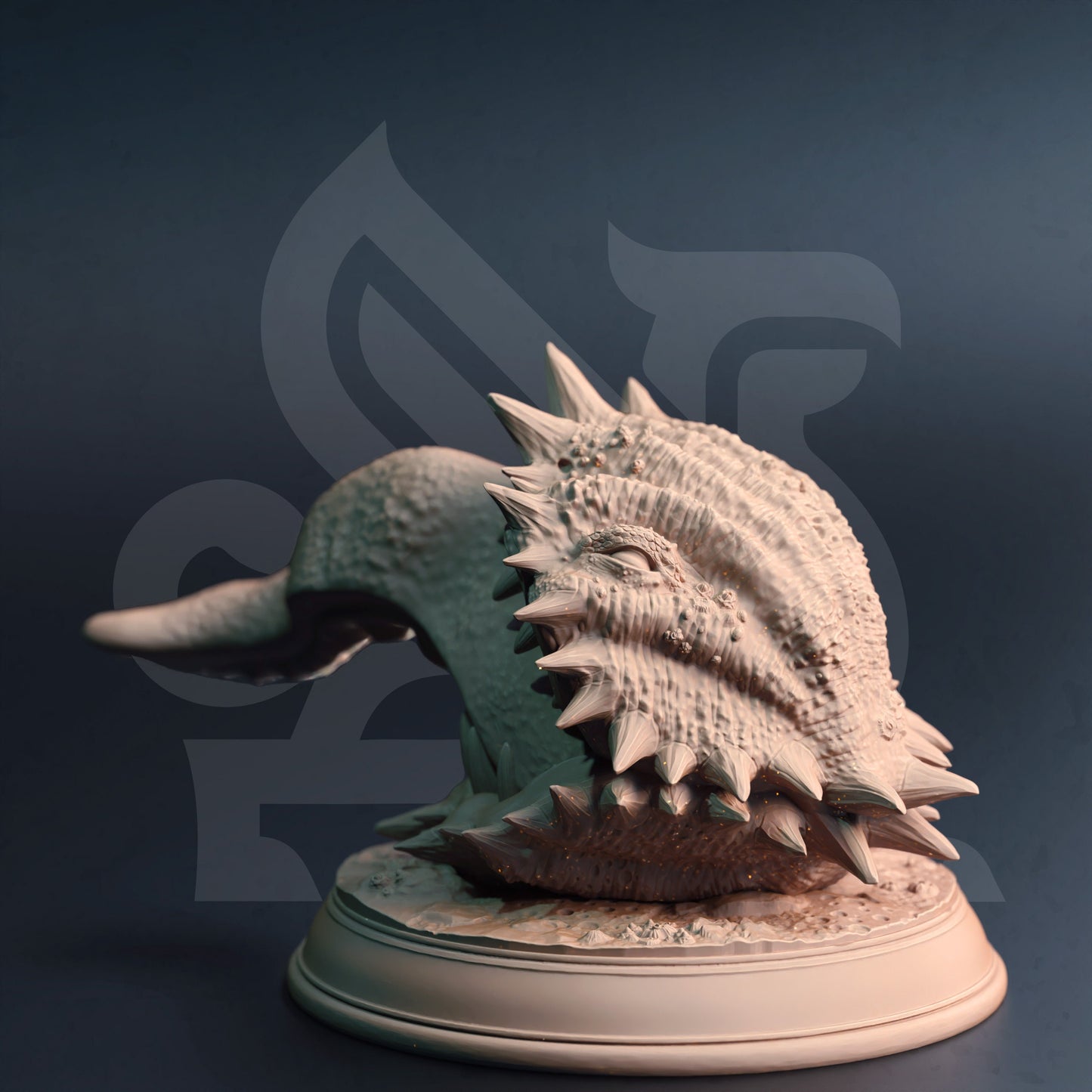 Clam Mimic - Shelldon Pirate Monster Figure 12k + Base Print 3D RPG Miniature Gift Idea mini | Dungeons & Dragons | Tabletop | DM Stash