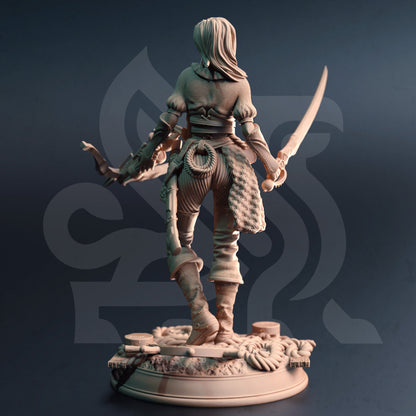 Sea Elf Corsair - Filandira Archer Figure 12k + Base Print 3D RPG Miniature Gift Idea mini | Dungeons & Dragons | Tabletop | DM Stash