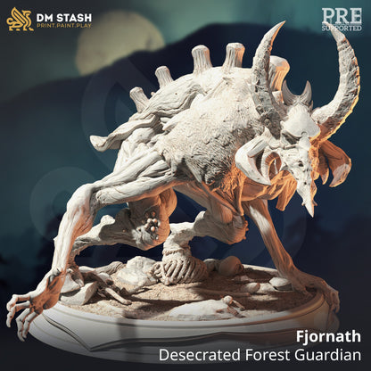 Fey Spirit Wendigo Beast Monster Fjornath Figure 12k + Base Print 3D RPG Miniature Gift Idea mini | Dungeons & Dragons | Tabletop | DM Stash