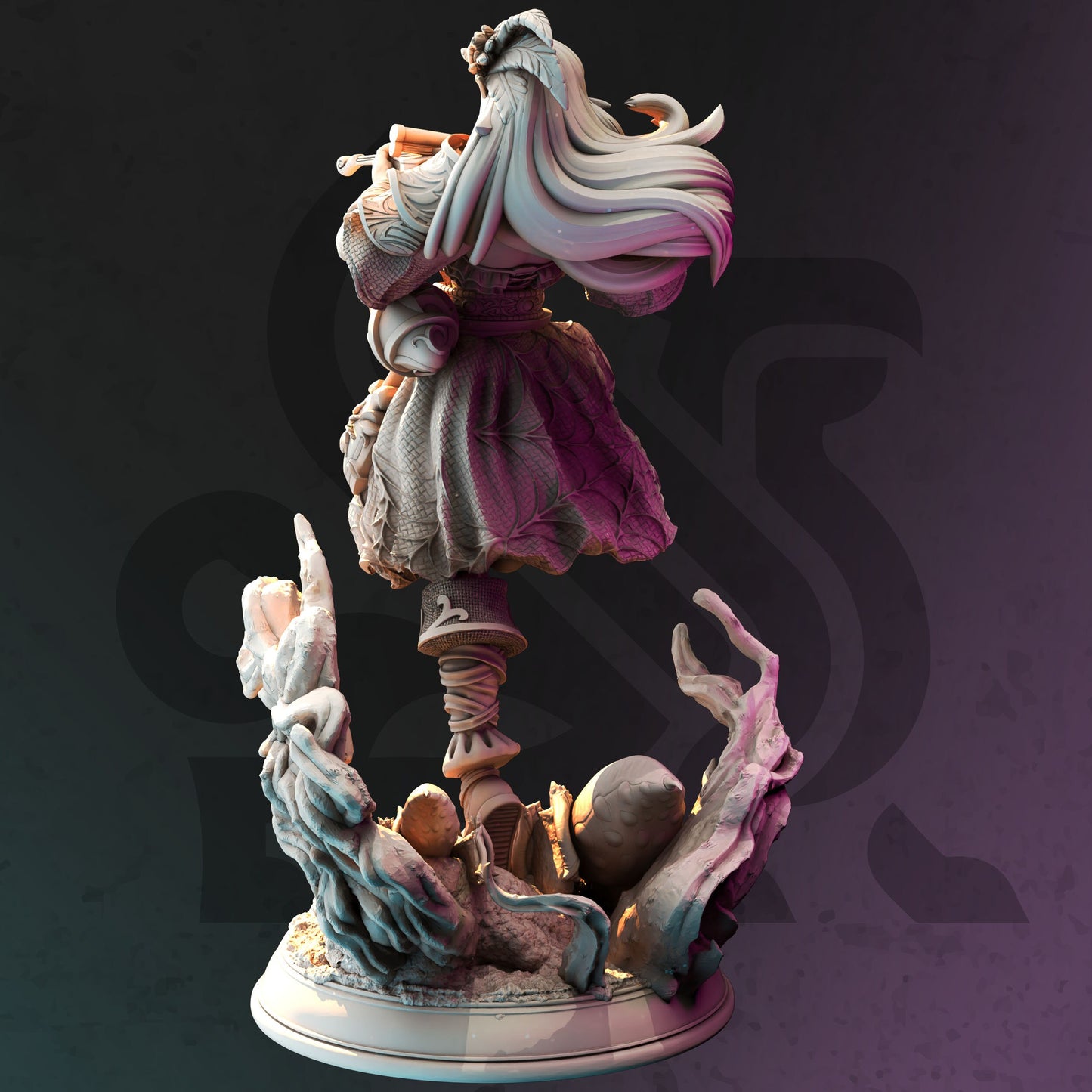 Drow Spider Charmer - Prednith the Precious Figure 12k + Base Print 3D RPG Miniature Gift Idea mini | Dungeons & Dragons | Tabletop DM Stash