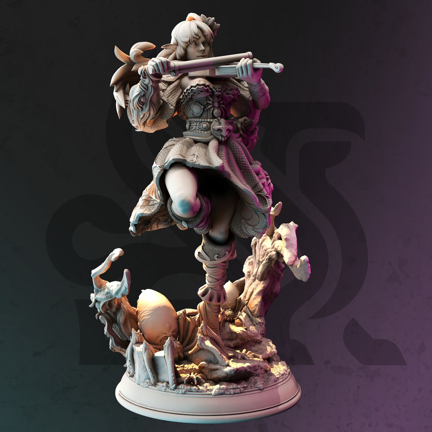 Drow Spider Charmer - Prednith the Precious Figure 12k + Base Print 3D RPG Miniature Gift Idea mini | Dungeons & Dragons | Tabletop DM Stash