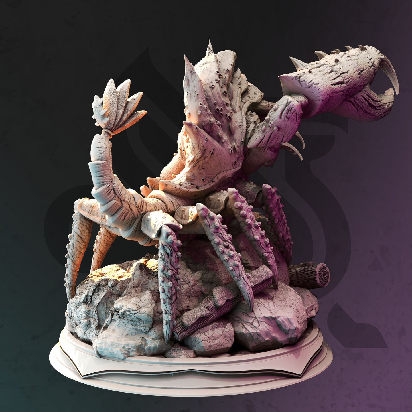 Underdark Crustacean Bartrok Monster LARGE Figure 12k + Base Print 3D RPG Miniature Gift Idea mini | Dungeons & Dragons | Tabletop DM Stash