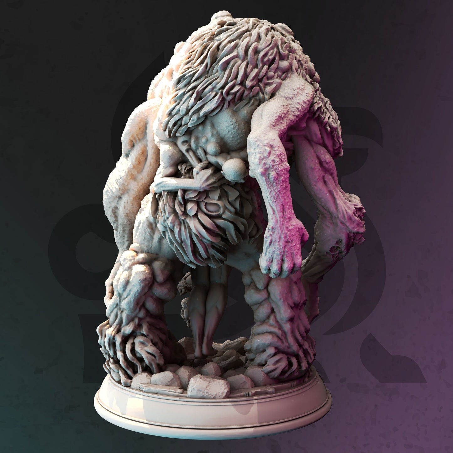 Underdark Parasitic Monstrosity - Dargrith HUGE Figure 12k + Base Print 3D RPG Miniature Gift Idea mini Dungeons & Dragons Tabletop DM Stash