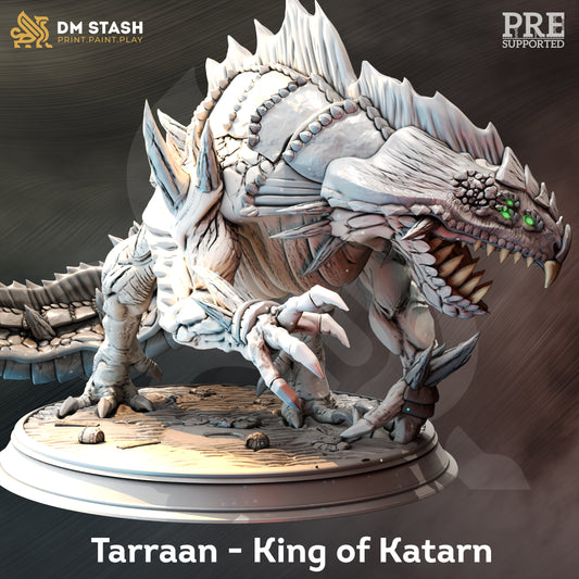 Lizard King of the Sea - Tarraan Monster HUGE Figure 12k + Base Print 3D RPG Miniature Gift Idea mini Dungeons & Dragons Tabletop DM Stash