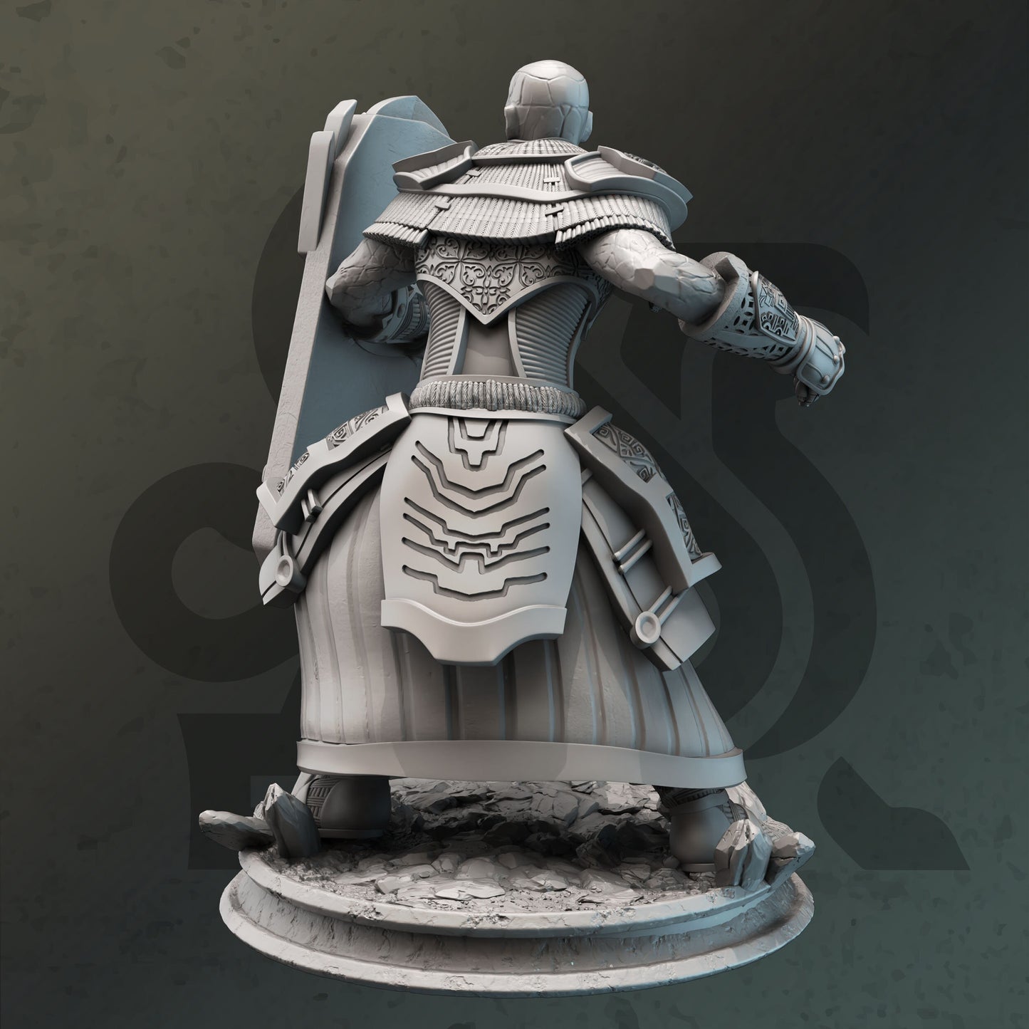 Earth Genasi Vanguard - Kotta Terran Figure 12k + Base Print 3D RPG Miniature Gift Idea mini | Dungeons & Dragons | Tabletop | DM Stash