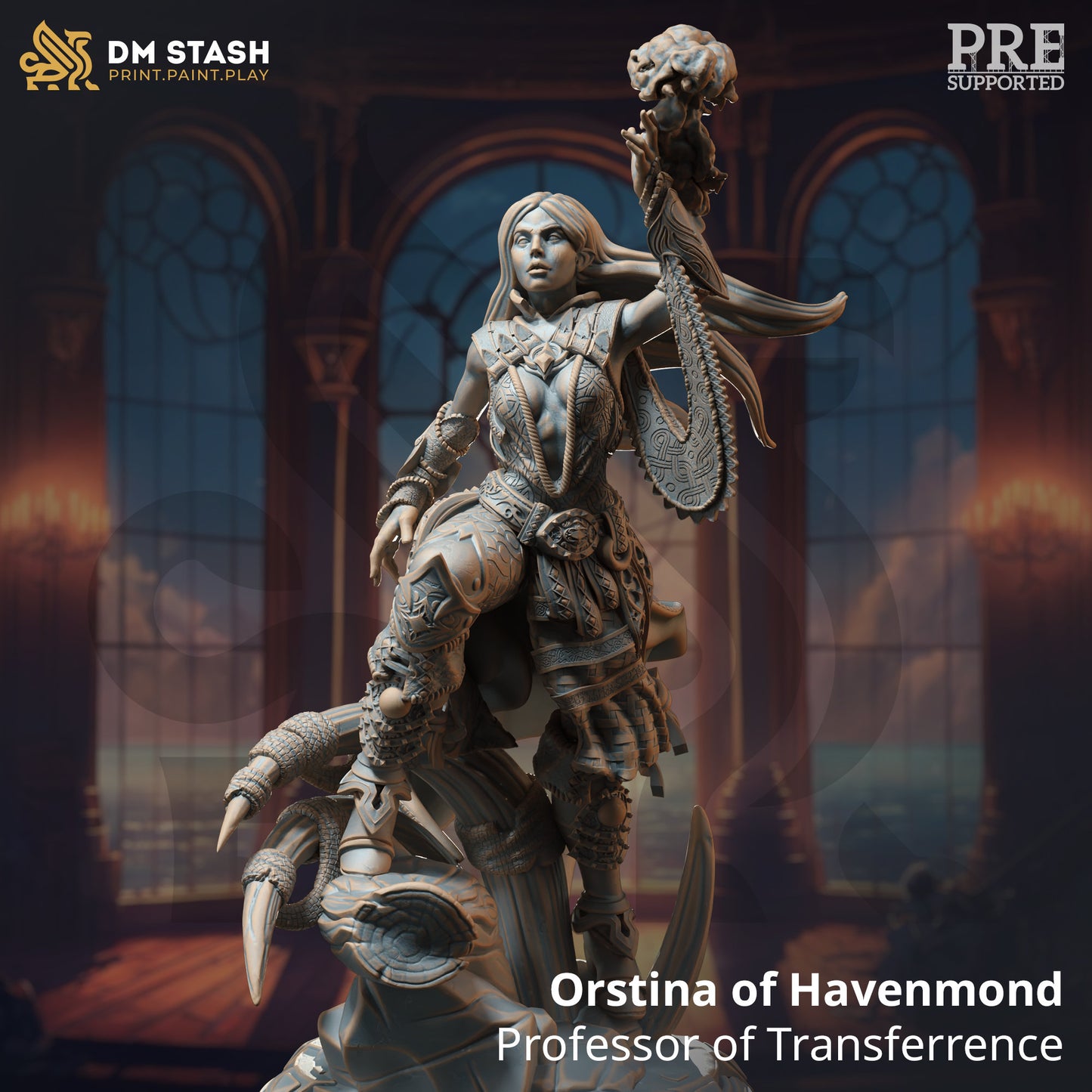 Elven Illusionist - Orstina of Havenmond Figure + Base print 3d 12k dnd miniature Gift Idea mini | Dungeons & Dragons | Tabletop | DM Stash