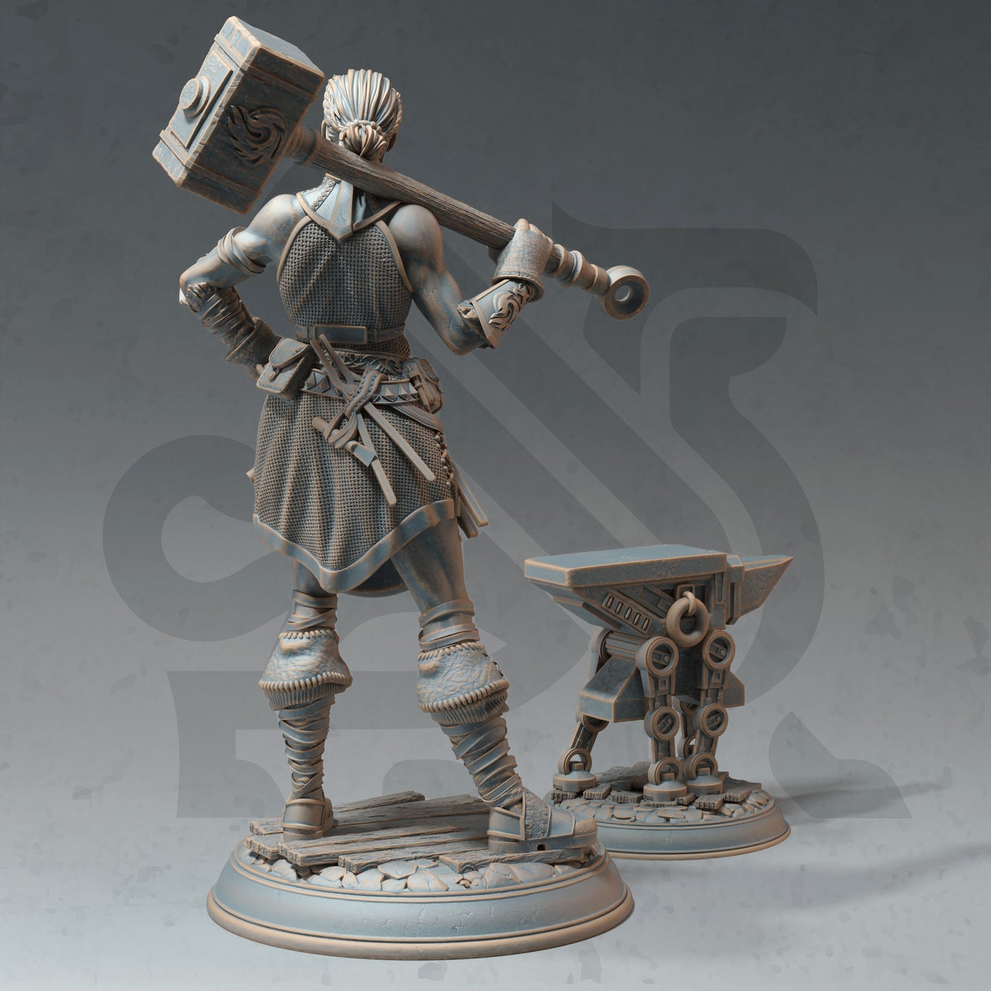 Tiefling Warlock - Mhari O'Nette Figure + Base print 3d 12k dnd miniature Gift Idea mini | Dungeons & Dragons | Tabletop | DM Stash