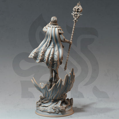 Master Sorcerer - Barandir the Lucid Figure + Base print 3d 12k dnd miniature Gift Idea mini | Dungeons & Dragons | Tabletop | DM Stash