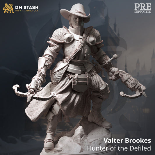 Blood Hunter - Valter Brookes Figure + Base print 3d 12k dnd miniature Gift Idea mini | Dungeons & Dragons | Tabletop | DM Stash