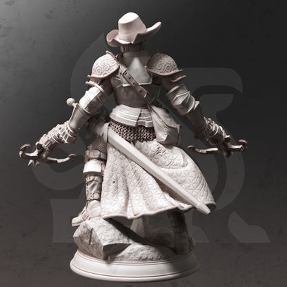 Blood Hunter - Valter Brookes Figure + Base print 3d 12k dnd miniature Gift Idea mini | Dungeons & Dragons | Tabletop | DM Stash