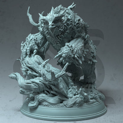 Fey Touched Owlbear - Firalyn Figure + Base print 3d 12k dnd miniature Gift Idea mini | Dungeons & Dragons | Tabletop | DM Stash