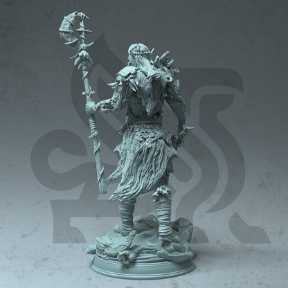 Bark Skin Druid Warden - Aurelion Figure + Base print 3d 12k dnd miniature Gift Idea mini | Dungeons & Dragons | Tabletop | DM Stash